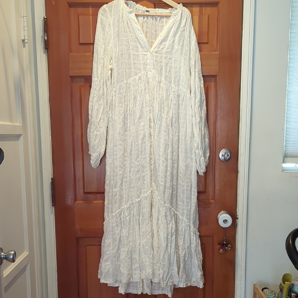 Free People White Maxi Dress